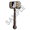 Medieval Weapons Hammer 01 47x114 inch - Fabric Wall Skin Decal